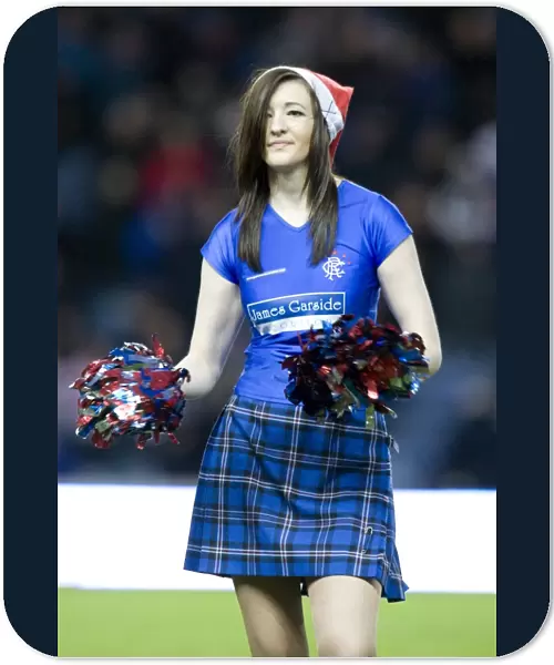 Rangers Exciting 2-1 Victory over Inverness Caley Thistle: The Cheerleaders High-Energy Performance at Ibrox Stadium