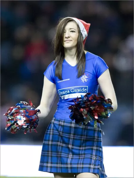 Rangers Exciting 2-1 Victory over Inverness Caley Thistle: The Cheerleaders High-Energy Performance at Ibrox Stadium