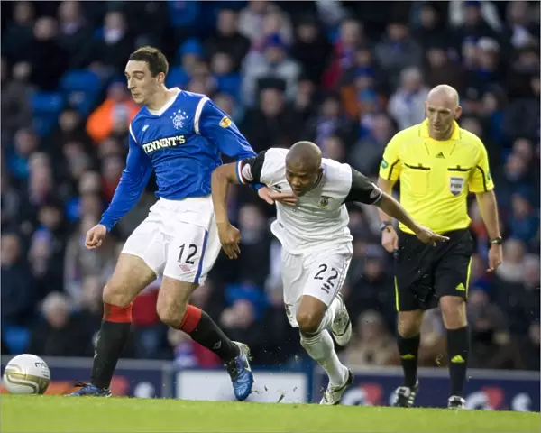 Dramatic Showdown: Lee Wallace vs Kenny Gillet at Ibrox Stadium - Rangers Narrow 2-1 Victory over Inverness Caley Thistle