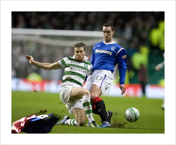 A Pivotal Moment: Lee Wallace vs. Adam Matthews in the Clydesdale Bank Scottish Premier League - Celtic's 1-0 Victory