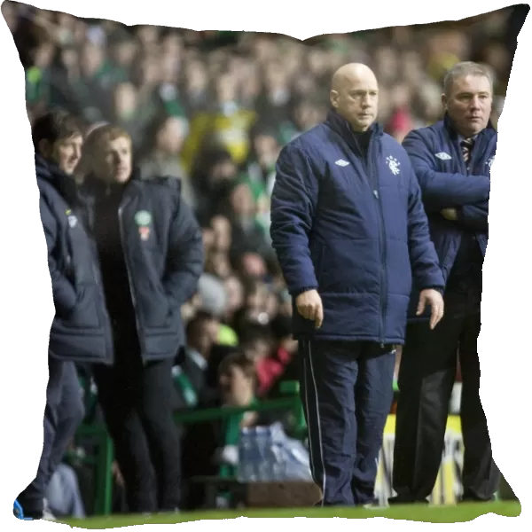 Ally McCoist and Kenny McDowall: A Tense Moment as Rangers Trail Celtic 1-0 in the Scottish Premier League