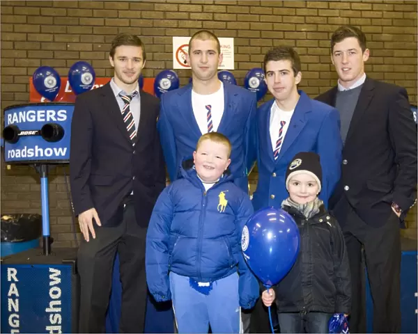 Family Fun at Ibrox: Rangers Triumphant 3-0 Win Against Motherwell (Broomloan Stand)