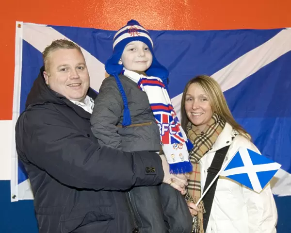 Rangers 4-0 Victory over Hibernian: Family Fun and Celebration in the Broomloan Stand, Clydesdale Bank Scottish Premier League