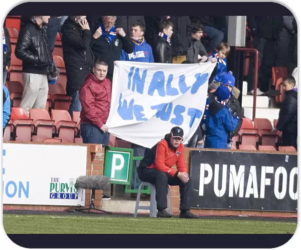 In Ally We Trust: Rangers East End Park Victory (4-1 vs. Dunfermline) - Fans Triumphant Display