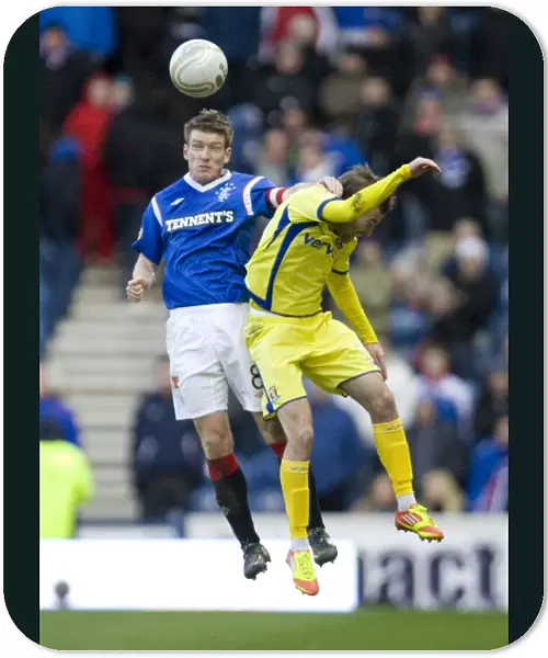 Steven Davis's Blunder Allows Liam Kelly to Score for Kilmarnock in Rangers vs. Kilmarnock - Clydesdale Bank Scottish Premier League, Ibrox Stadium