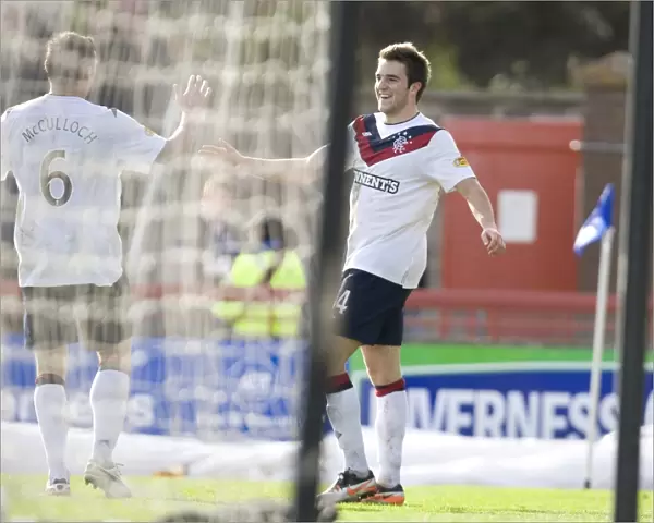 Rangers Double Delight: Andy Little and Lee McCulloch Celebrate Goals in Rangers 4-1 Victory over Inverness Caledonian Thistle