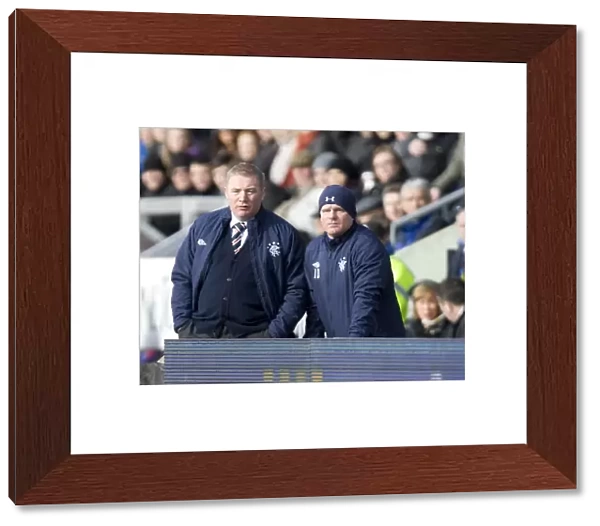 Rangers Triumph: McCoist and Durrant's Victory Celebration at Inverness Caledonian Stadium (4-1)