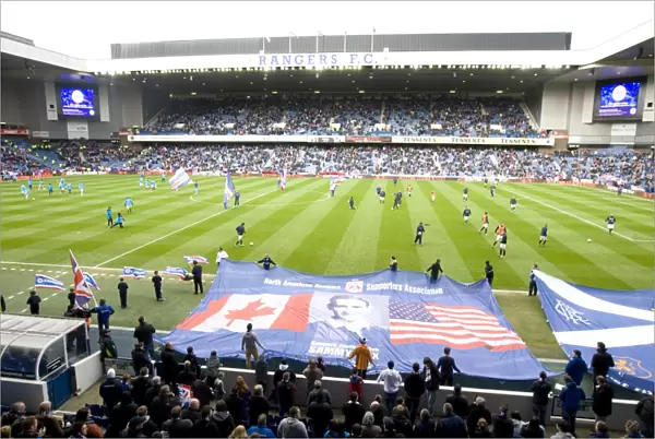 Rangers Fans Epic Pre-Match Parade: Uniting Ibrox Stadium Before the Thrilling 1-2 Showdown Against Heart of Midlothian