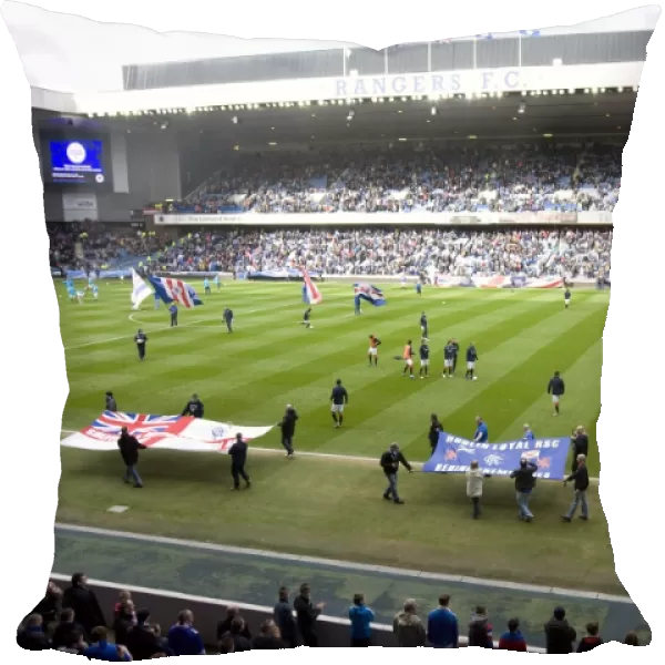 Rangers FC: Uniting Passionate Fans at Ibrox Stadium Before the Rangers vs. Heart of Midlothian Match