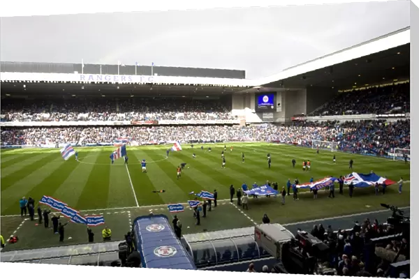 Rangers FC: A Sea of Passionate Fans - Pre-Match Unity at Ibrox Stadium