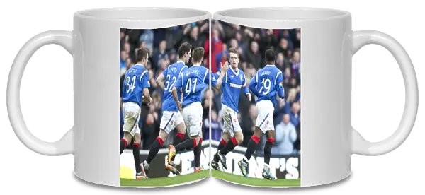 Steven Davis Dramatic Goal: Rangers 2-1 Heart of Midlothian at Ibrox Stadium