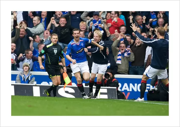 Barry Ferguson's Triumphant Celebration: Rangers 3-0 Celtic at Ibrox (Clydesdale Bank Premier League)