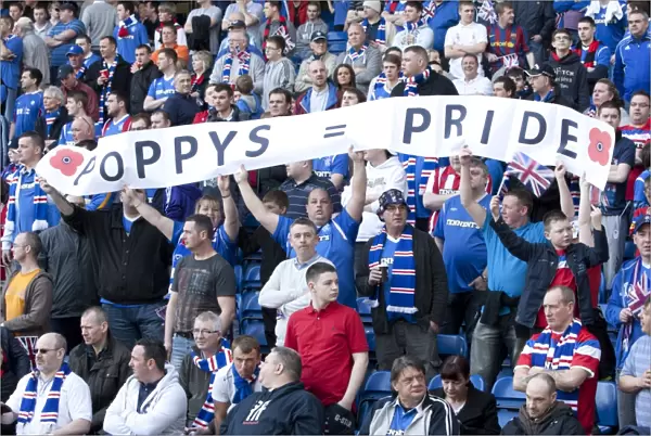 Thrilling 3-2 Rangers Victory: A Sea of Fans, Banners, and Flags at Ibrox Stadium