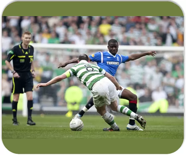 Thrilling 3-2 Clash: Maurice Edu vs Scott Brown at Ibrox Stadium - Rangers vs Celtic, Clydesdale Bank Scottish Premier League