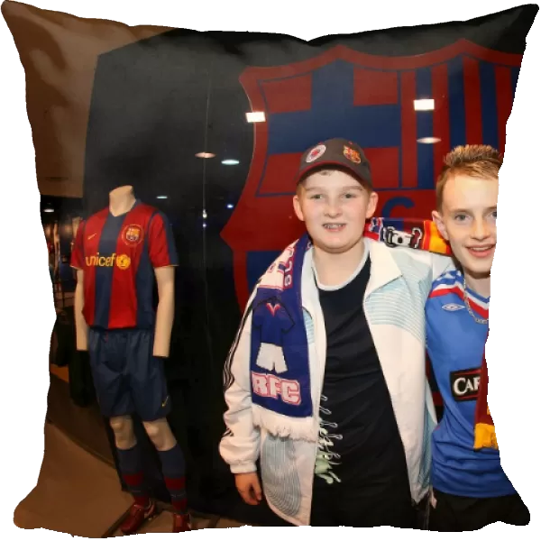 Rangers FC Training at Nou Camp: A Peek into Rangers Fans Exciting Experience at FC Barcelona Shop Amidst Barcelona Fans (2-0)