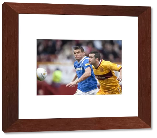 Rangers Lee McCulloch in Action: Motherwell vs Rangers (2-1)