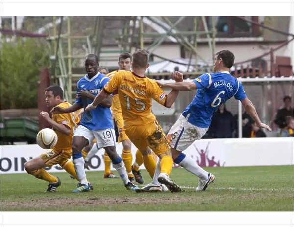 Game-Winning Goal: Rangers Lee McCulloch Secures Motherwell 1-2 Victory (Clydesdale Bank Scottish Premier League)