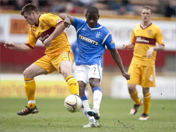 Maurice Edu's Strike: Motherwell 1-2 Rangers in the Scottish Premier League at Fir Park