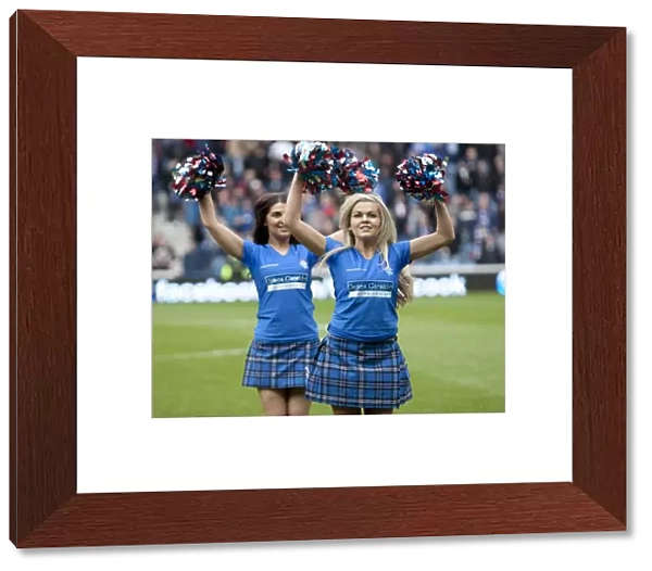 Rangers Cheerleaders: Triumphant Celebration of 3-1 Scottish Premier League Victory