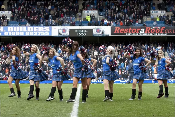 Rangers Football Club: Murray Park Cheerleaders Celebrate 3-1 Victory Over St Mirren in Scottish Premier League