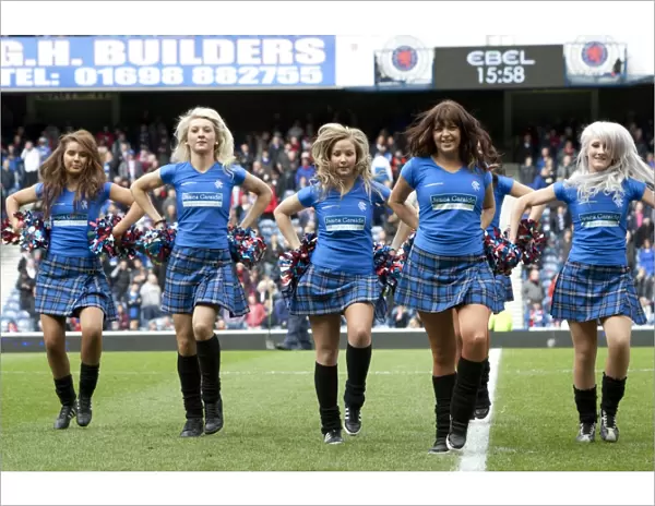Rangers Football Club: Celebrating a 3-1 Victory Over St Mirren with Murray Park Cheerleaders