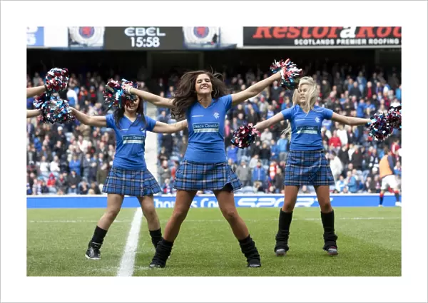 Rangers Football Club's Triumphant 3-1 Victory Over St Mirren: A Celebration by the Rangers Cheerleaders
