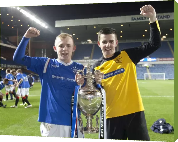 Rangers U17s Celebrate Glasgow Cup Victory: Darren Ramsay and Liam Kelly's Unforgettable Moment