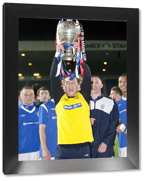 Rangers U17s Triumph: Sam George Lifts the Glasgow Cup at Ibrox Stadium (2012)