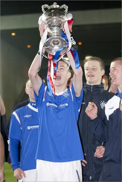 Rangers U17s Triumph Over Celtic: Ryan Sinnamon's Euphoric Celebration (Glasgow Cup Final 2012, Ibrox Stadium)