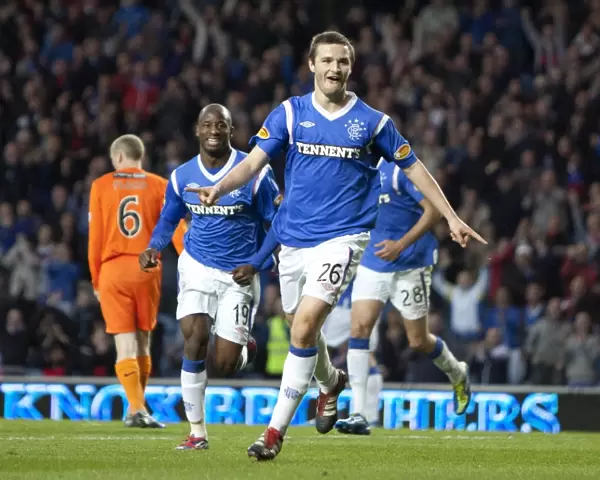 Rangers Jamie Ness Scores Thriller: 5-0 Victory Over Dundee United at Ibrox Stadium (Scottish Premier League)