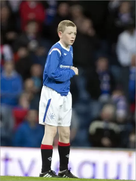 Rangers U11 & U12s Thrill Crowd with Half Time Performance during Rangers 5-0 Win over Dundee United (Scottish Premier League)