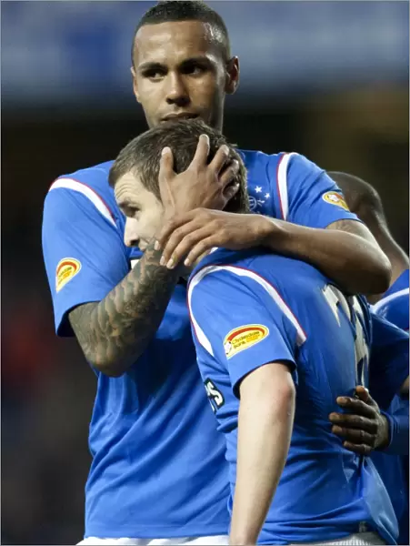 Rangers Glory: Five-Goal Blitz - Bartley and Ness Celebrate Victory over Dundee United (5-0)