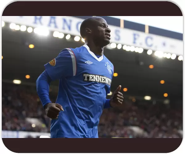 Rangers Sone Aluko Ecstatic After Scoring First Goal in 5-0 Thrashing of Dundee United (Clydesdale Bank Scottish Premier League)