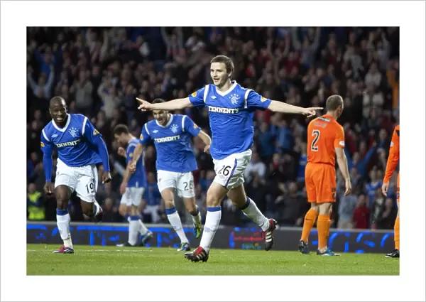 Rangers Jamie Ness Scores Thrilling Fifth Goal in 5-0 Victory Over Dundee United at Ibrox Stadium