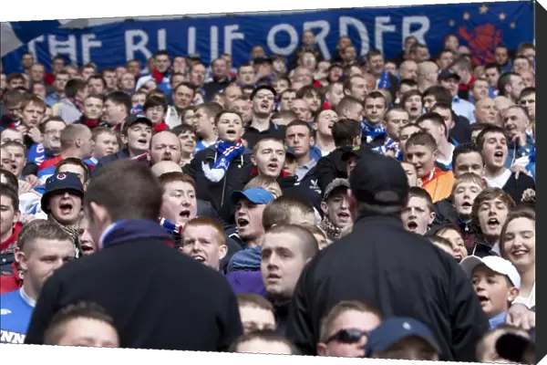 A Battle at Ibrox Stadium: The Unyielding Support of Rangers Blue Order (0-0) - Rangers vs Motherwell