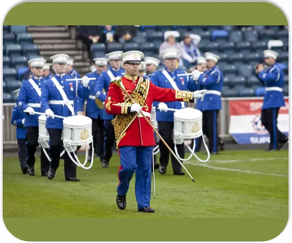Rangers vs Linfield: Flute Band Performance at Windsor Park - Rangers Lead 2-0
