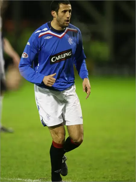 Brahim Hemdani Scores the Winning Goal for Rangers against Gretna in Clydesdale Premier League Match at Fir Park (1-2)