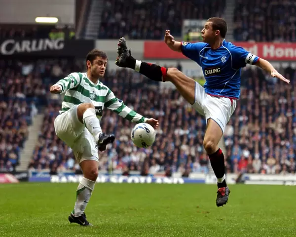 Barry Ferguson vs Shaun Maloney: The Historic Ibrox Showdown - Rangers vs Celtic (Bank of Scotland Premier Division Soccer)
