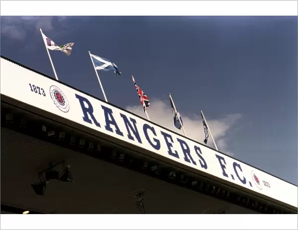 The Historic Clash at Ibrox: Flags Flying High over Rangers vs Dundee