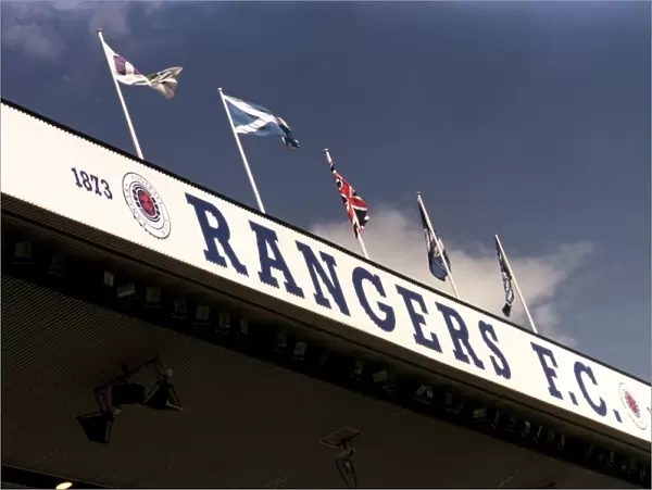 The Historic Clash at Ibrox: Flags Flying High over Rangers vs Dundee