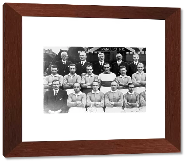 Bill Struth and His Champion Rangers Team, 1960s: A Historic Line-up of Directors, Players, and Trainer