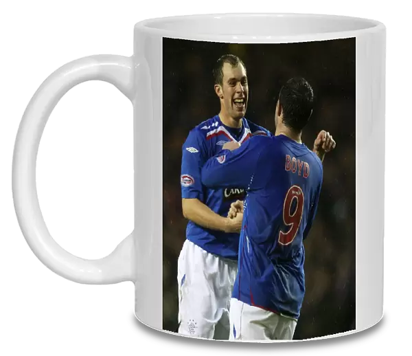Rangers Double Delight: Whittaker and Boyd Celebrate Goals in 4-0 Victory over St Mirren (Clydesdale Premier League, Ibrox)