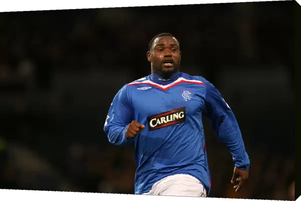 Jean-Claude Darcheville Scores the Second Goal for Rangers in the CIS Insurance Cup Semi-Final against Hearts (2-0) at Hampden Park