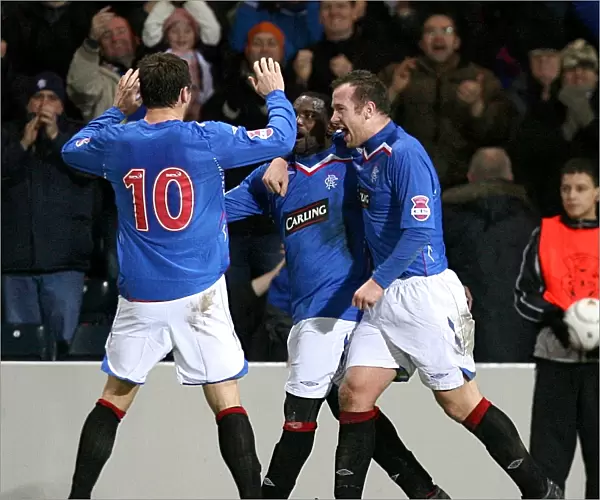 Darcheville Scores the Second Goal: Rangers Lead 2-0 Against Heart of Midlothian in the CIS Insurance Cup Semi-Final at Hampden Park