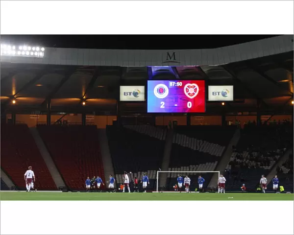 Rangers Lead 2-0 Against Hearts in CIS Insurance Cup Semi-Final at Hampden Park