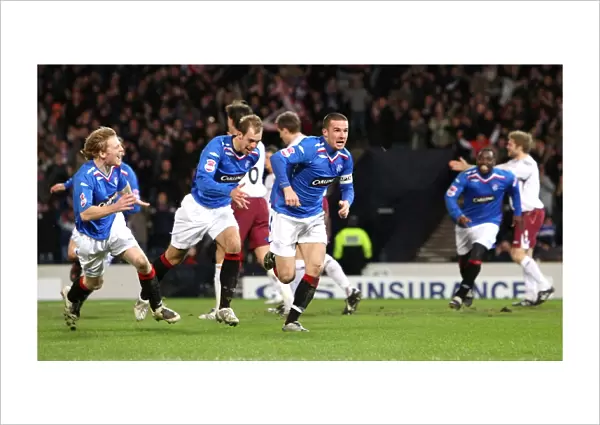 Barry Ferguson's Stunner: Rangers 2-0 Lead Against Hearts in the CIS Insurance Cup Semi-Final at Hampden Park
