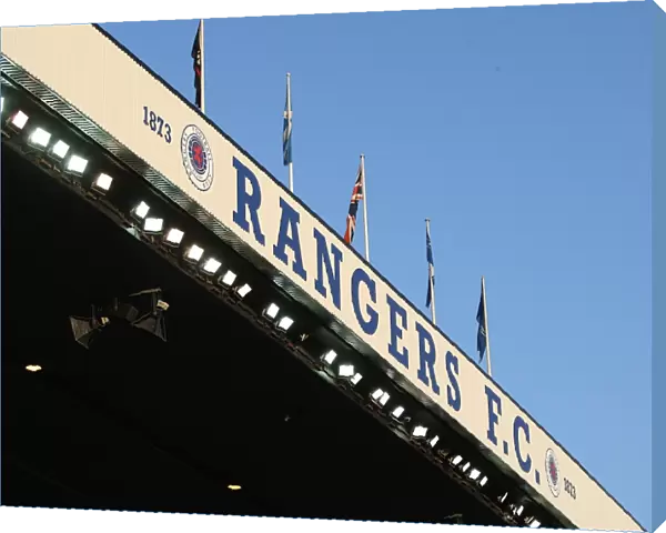 Thrilling Moment at Ibrox: Rangers Lead 2-0 Against Falkirk in the Clydesdale Bank Premier League