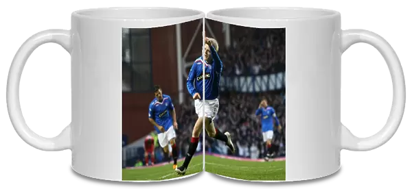 Naismith's Decisive Strike: Rangers 2-0 Victory Over Falkirk in the Clydesdale Bank Premier League at Ibrox