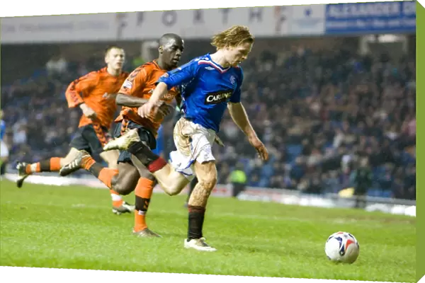 Chris Burke Scores the Winning Goal: Rangers 2-0 Dundee United - Clydesdale Bank Scottish Premier League