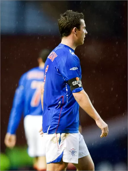 Barry Ferguson's Euphoric Celebration: Rangers 2-0 Victory Over Dundee United in the Scottish Premier League at Ibrox